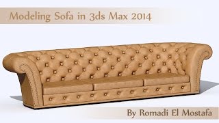 Modeling Sofa in 3ds Max 2014 languageMorocco [upl. by Masterson]