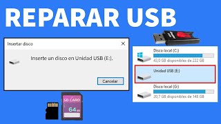 Inserte un disco en Unidad USB SOLUCIÓN 2022 │Memoria USB no se deja formatear [upl. by Ynos]