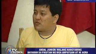 Andal Jr defends Agra endorses Aquino [upl. by Tertia]