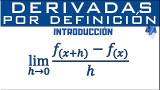 Derivadas usando la definición  Introducción [upl. by Ciro116]