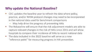 NHSN An Introduction to Updating the National Baseline [upl. by Aday]