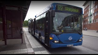 Sweden Stockholm Huddinge train station ride with bus No 172 to Rågsved subway station [upl. by Yoshiko]