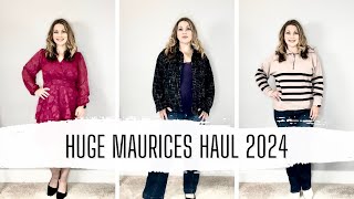 HUGE MAURICES HAUL  So much new for 2024  Fashion Over 40 [upl. by Georas]