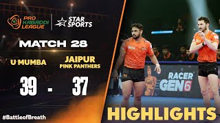 Ajits Super 10 helps U Mumba beat Arjuns Jaipur Pink Panthers  ProKabaddiOnStar 2024 HIGHLIGHTS [upl. by Enehs185]