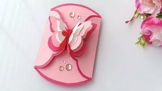 How to make Birthday Card  Handmade easy card Tutorial [upl. by Gare]