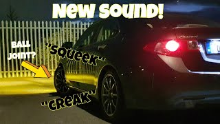 NEW SQUEEKING SOUND CREAKING NOISE WHEN TURNING STEERING WHEEL STATIONARY [upl. by Laehplar204]