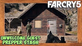 Far Cry 5 Unwelcome Guest Prepper Stash Location [upl. by Alyam]