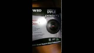 Bazooka BT8024DVC blown subwoofer can be replaced with Pyle 8quot woofer 20 from Walmart [upl. by Germain]