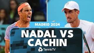 Rafael Nadal vs Pedro Cachin 3Hour Thriller  Madrid 2024 Match Highlights [upl. by Lavoie67]