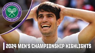 Carlos Alcaraz vs Novak Djokovic FULL Match Highlights 🏆  2024 Wimbledon Final [upl. by Eniroc]