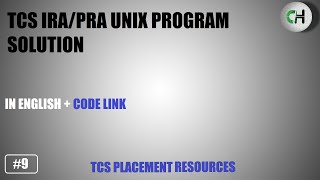 TCS IRA Unix Question  TCS PRA Unix Question  TCS CPA Unix Question  TCS IRA  TCS PRA  TCS CPA [upl. by Jea]