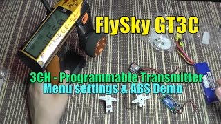 FlySky GT3C  3CH Digital Proportional Radio Control System Review [upl. by Jemie494]