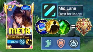 GUINEVERE NEW META MID LANE BEST BUILD AND EMBLEM 2023  Guinevere best build 2023 [upl. by Shermy]