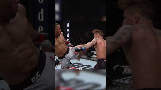 KEVIN LEES DEVASTATING LEFT HEAD KICK ON GREGOR GILLESPIE ufc shorts [upl. by Kamila889]