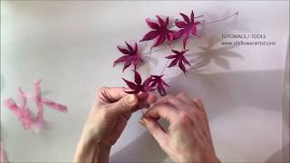 Making Silk Leaves tutorial [upl. by Orvas]