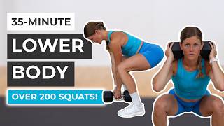 30Minute Leg Workout Over 200 Squats [upl. by Elli136]