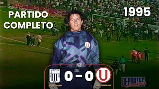 Alianza Lima 00 Universitario  PARTIDO COMPLETO  Encuentro perdido por ambos equipos  1995 ⚽🎞 [upl. by Shepherd]