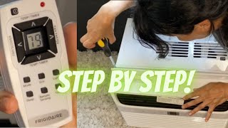 How to Install a Frigidaire Window AC Unit Step by Step How to Operate and Clean [upl. by Siderf386]