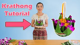 Build your own Krathong for Loy Krathong Thailands Festival of Lights  Easy Krathong thailand [upl. by Asillem111]