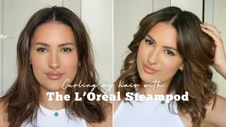 LOOSE CURLS USING LOREAL STEAMPOD 30 [upl. by Aryas]