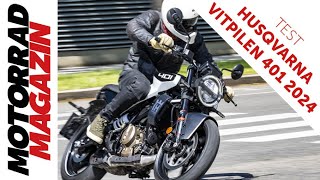 Husqvarna Vitpilen 401 2024 Test – Wie schnell darf ein A2Bike sein [upl. by Aplihs]