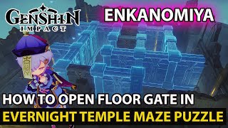 Genshin Impact  How To Solve Evernight Temple Maze Puzzle In Enkanomiya To Open Floor Gate Guide [upl. by Susann523]