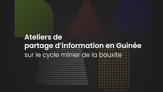 Bauxite mining workshops Guinea  Ateliers en Guinée sur lextraction de la bauxite  IPAFASI 2024 [upl. by Lazare917]