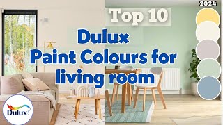 10 Best Dulux Paint Colours for Living Room in 2024 [upl. by Aerdnuahs]