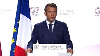 Amazonie  le G7 débloque une aide durgence Macron  AFP Extrait [upl. by Yellah]