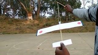 DIY Flying Toy  Rubber Band Plane  Simple Flying Plane [upl. by Neras]