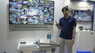 DEEPX Demonstration of Its DXH1 Green AI Computing Card [upl. by Jeavons]