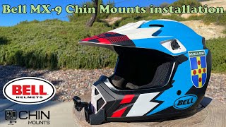 Bell MX9 helmet  installing Chin Mounts [upl. by Maxia]