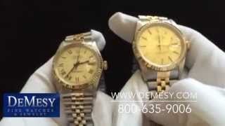 The difference between a Rolex Datejust 16013 amp 16233 comparison [upl. by Irap]