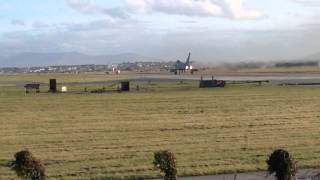 RAF Eurofighter Typhoon vertical take off [upl. by Ahsilad]