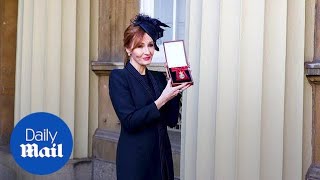 JK Rowling made Companion of Honour at Buckingham Palace [upl. by Hurwit]