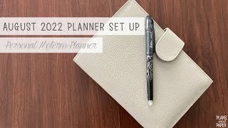 August 2022 Planner Set Up  Personal Moterm Ring Planner [upl. by Trish]