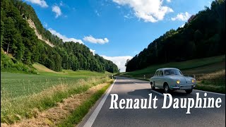 Renault Dauphine sur les routes de Suisse [upl. by Weyermann]