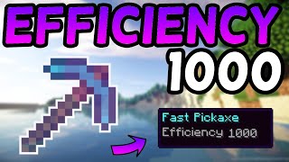 How To Get an Efficiency 1000 Pickaxe In Minecraft 116 2021 [upl. by Raffaello994]