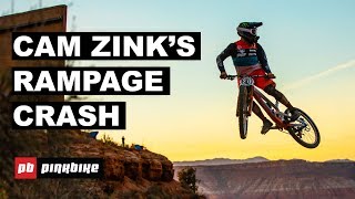 Cam Zinks Epic Rampage Crash  Behind the Scenes Red Bull Rampage [upl. by Maren]