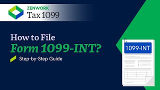 File Form 1099INT Online  Tax Experts Guide [upl. by Arrio]