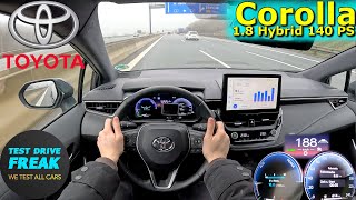 2024 Toyota Corolla Touring Sports 18 Hybrid 140 PS TOP SPEED AUTOBAHN DRIVE POV [upl. by Anifled776]