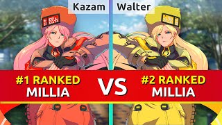 GGST ▰ Kazam 1 Ranked Millia vs Walter 2 Ranked Millia mirror Guilty Gear Strive [upl. by Zetnwahs871]