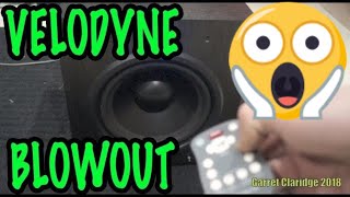 SPEAKER BLOWOUTS  VELODYNE EQMAX Subwoofer [upl. by Eentruoc]