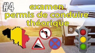 2023 examen théorique permis de conduire Belgique ✅ 50 Questions examen code de la route test BE 4 [upl. by Grove12]