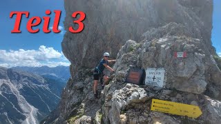 Mittenwalder Höhenweg Klettersteig mit unangenehmer Überraschungteil 3 klettersteig klettern [upl. by Anila647]