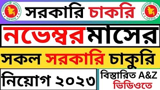 নভেম্বর মাসের সকল সরকারি চাকরির সার্কুলার 2023।Novembor all govt jobs circular 2023।BdjobCyer24 [upl. by Anidal838]