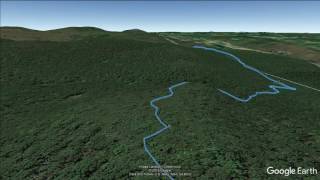 Alander Mountain Copake NY  hike flyover [upl. by Yelsek]