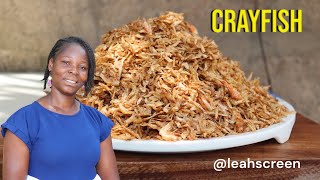 EASY WAY TO PREP YOUR CRAYFISH FOR COOKING  HOW TO CLEAN CRAYFISHcrayfish [upl. by Annayi]