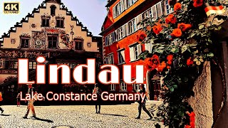 Lindau germany 4K｜Lindau Summer Walk 2023｜Lindau City Walking ｜Lindau Bodensee 4K｜德国博登湖 [upl. by Farhi]