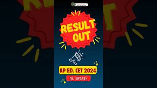 AP Ed CET Result 2024 shorts trending viralvideo [upl. by Ammann]